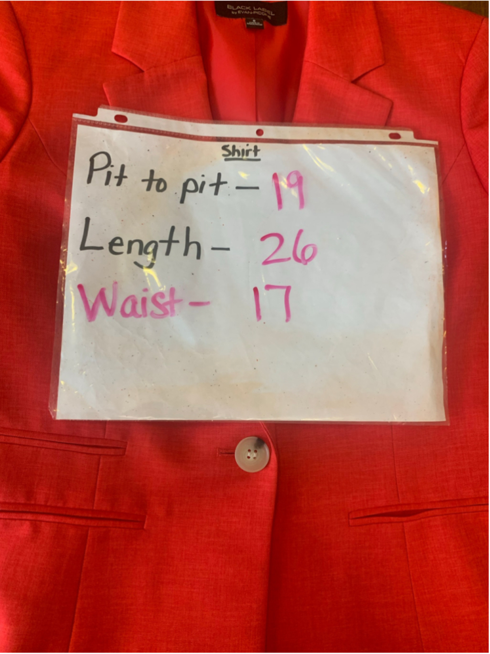 Black Label by Evan-Picone Red Blazer Size 8 - Picture 5 of 7